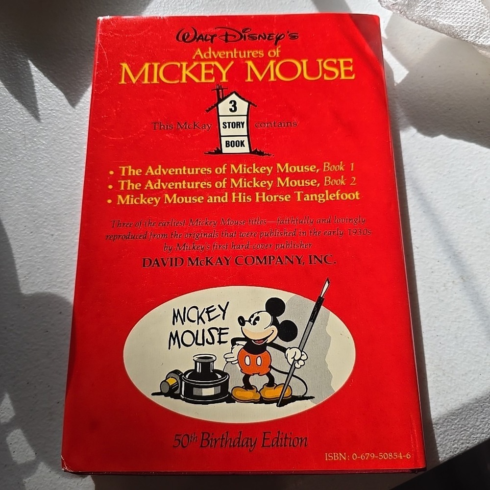 Walt Disney's Adventures of Mickey Mouse 50th Birthday Edition Book - 1978, HC - Picture 2 of 8